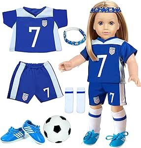 18 inch Doll Clothes Accessories - Compatible with18 Inch Girl Dolls (Sports)